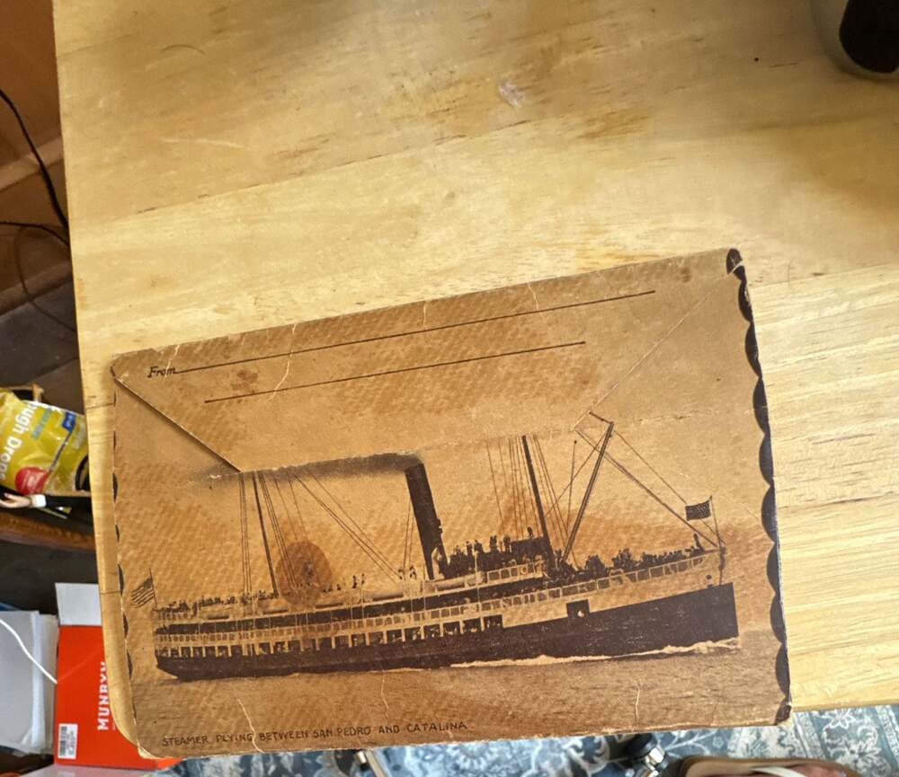 Vintage Santa Catalina Island Folding Souvenir Postcard Folder
